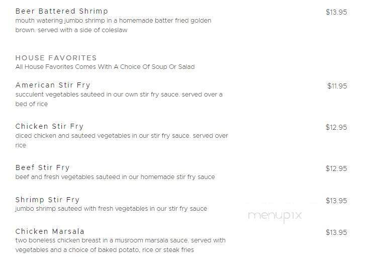 Handshakes Bar & Grill - Fishkill, NY menu_pic