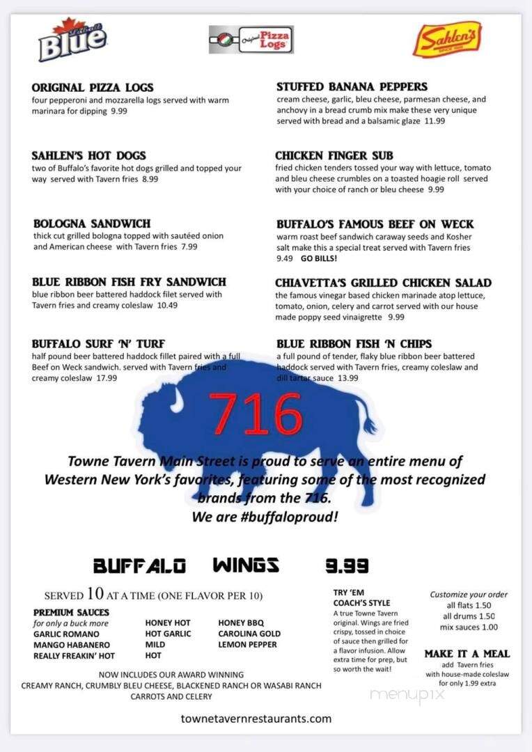 Towne Tavern York - York, SC menu_pic