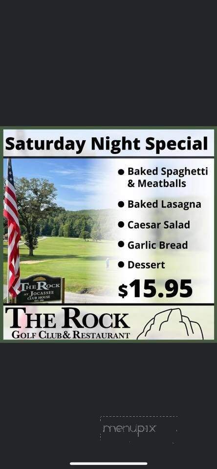 The Rock Restaurant & Bar - Pickens, SC menu_pic