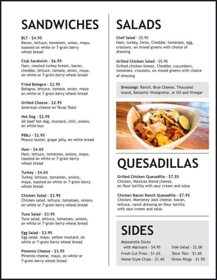 The Rock Restaurant & Bar - Pickens, SC menu_pic