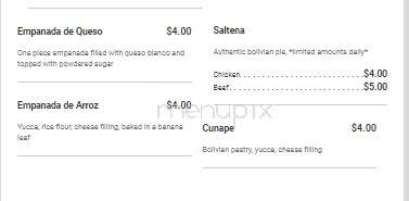 Los Andes Restaurant - Providence, RI menu_pic