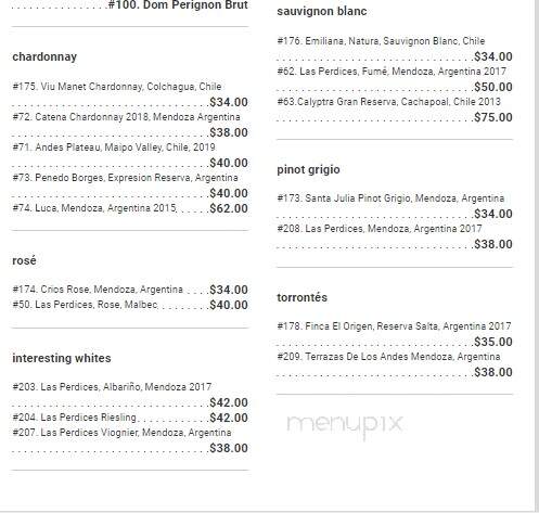 Los Andes Restaurant - Providence, RI menu_pic