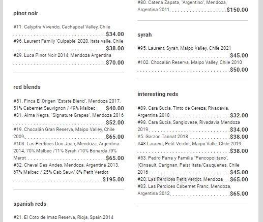Los Andes Restaurant - Providence, RI menu_pic