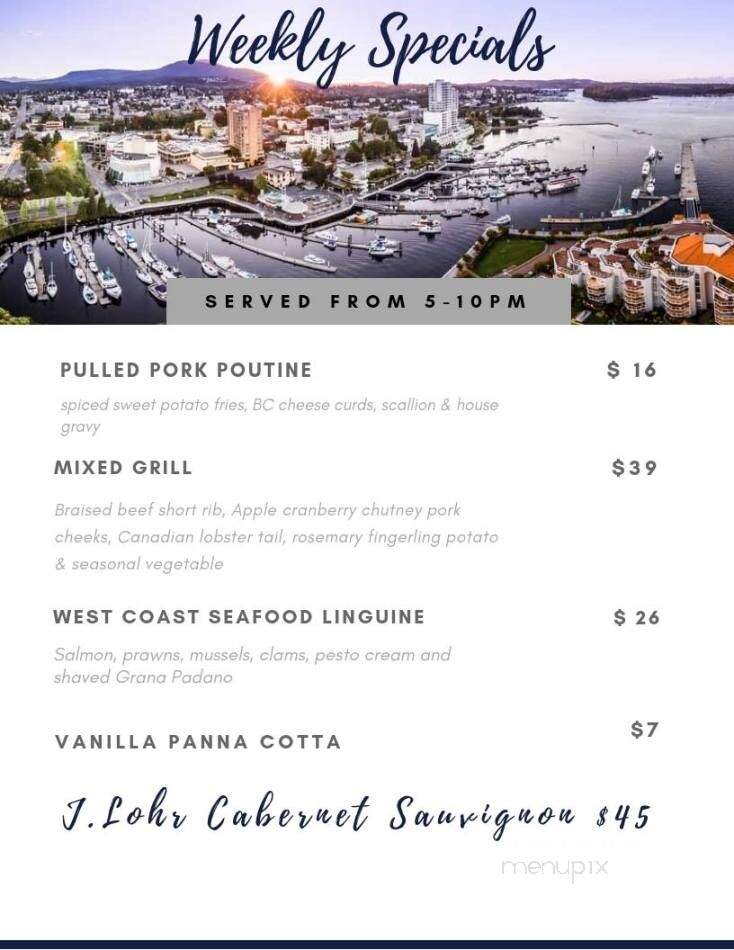 Minnoz at the Coast Bastion Inn - Nanaimo, BC menu_pic