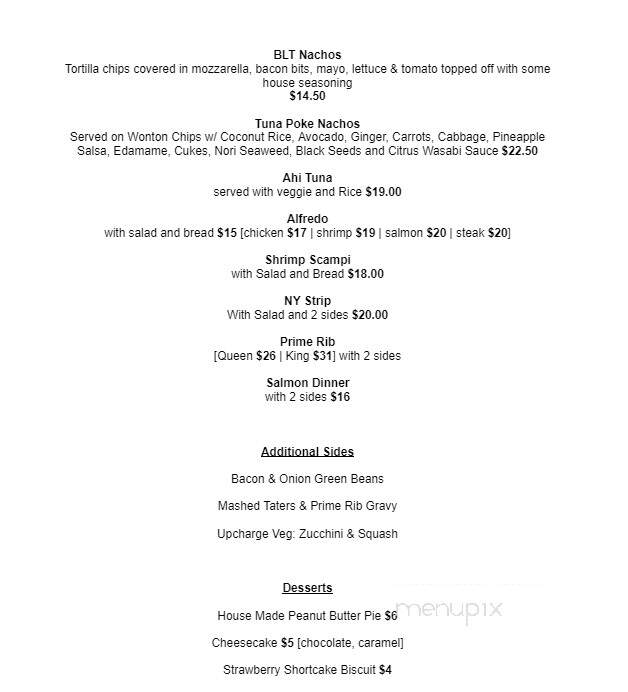 Oscar Brown's Tavern - Coldwater, MI menu_pic