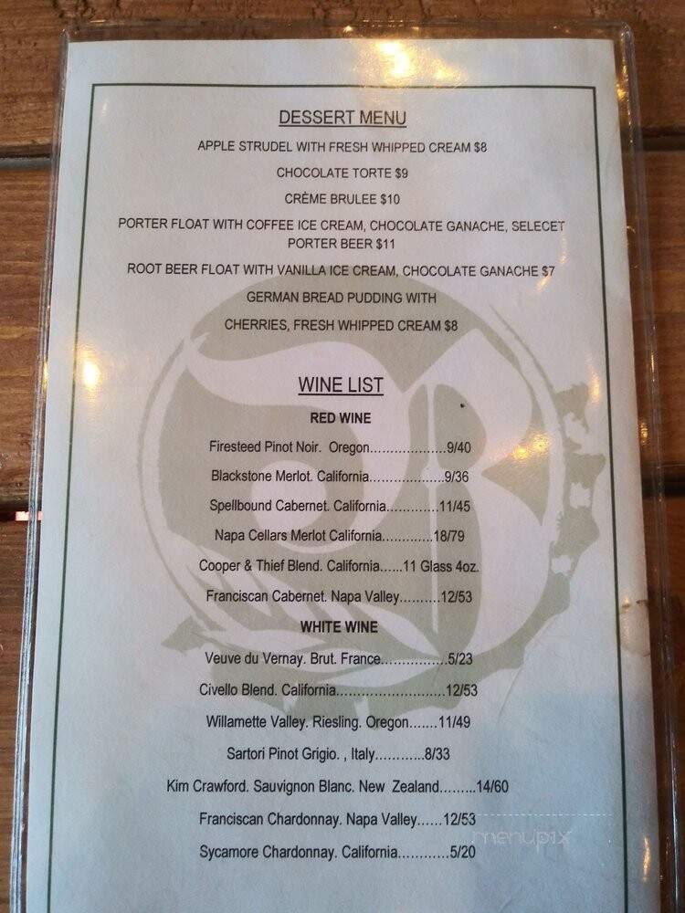 Der Biergarten - Cary, NC menu_pic