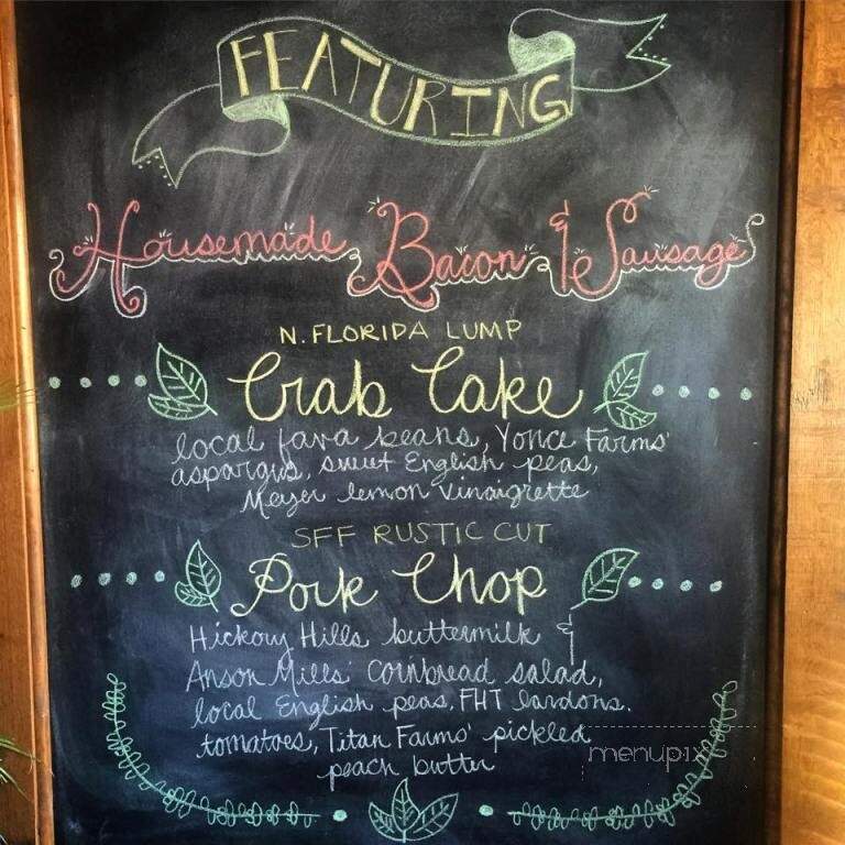 Frog Hollow Tavern - Augusta, GA menu_pic