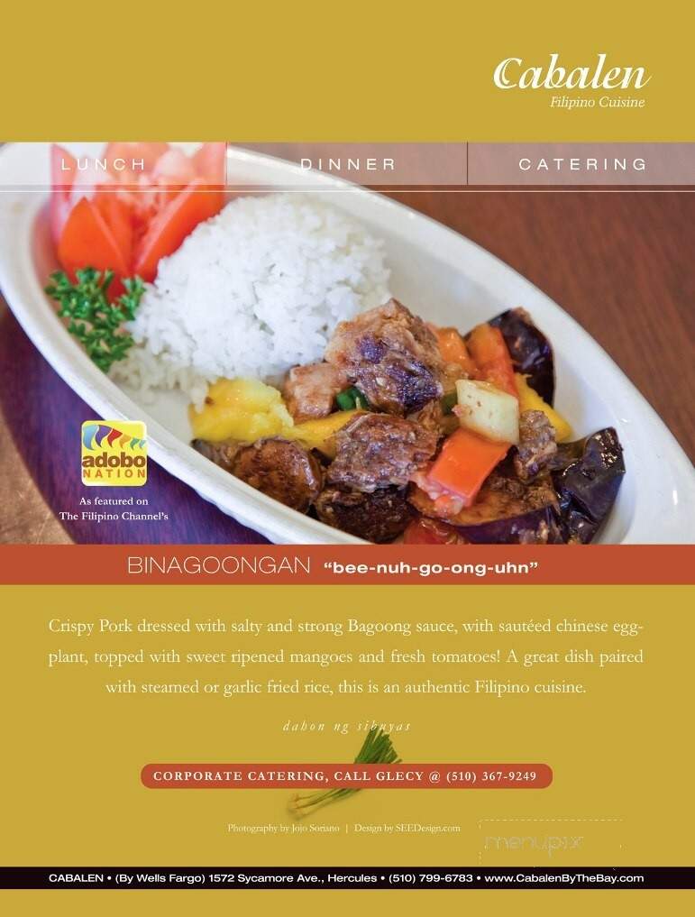 Cabalen Filipino Cuisine - Hercules, CA