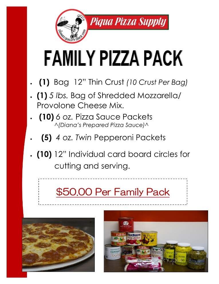 Piqua Pizza Supply Co - Piqua, OH menu_pic