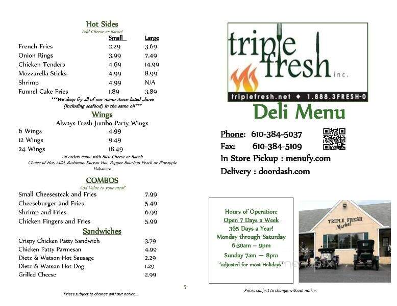 Triple Fresh Market - Coatesville, PA