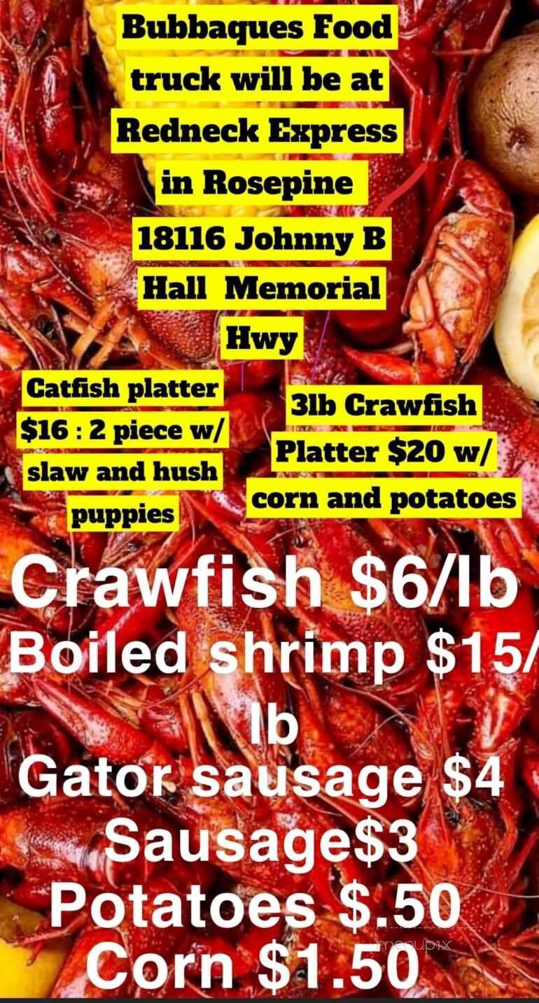 Bubbaques - Leesville, LA menu_pic