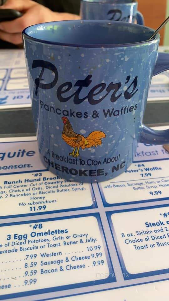 Peter's Pancakes & Waffles - Cherokee, NC menu_pic