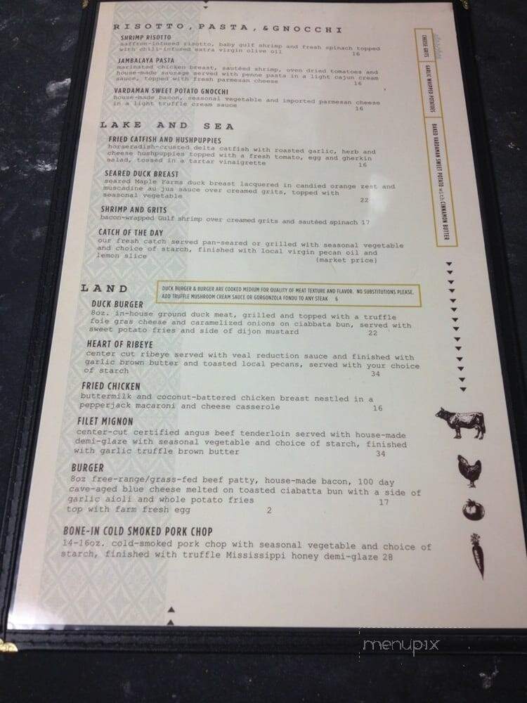 Restaurant Tyler - Starkville, MS menu_pic
