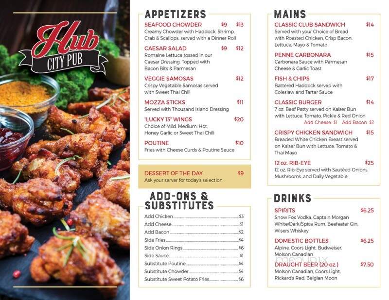 Casino New Brunswick Buffet Restaurant - Moncton, NB menu_pic