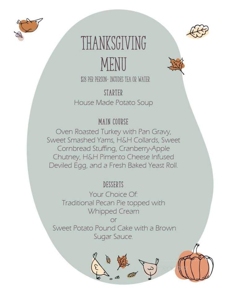The Hen and the Hog - Halifax, NC menu_pic