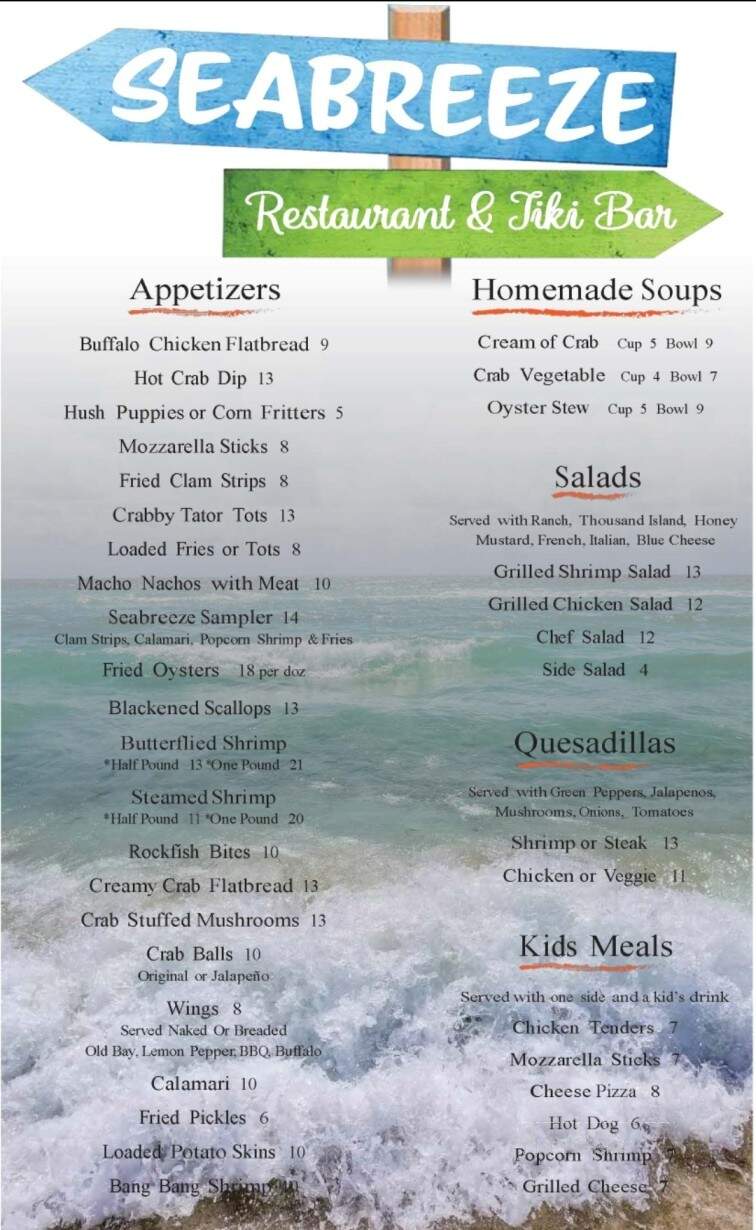 Sea Breeze Restaurant & Crab - Mechanicsville, MD