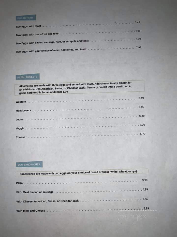 Country Fare Restaurant - Myerstown, PA menu_pic