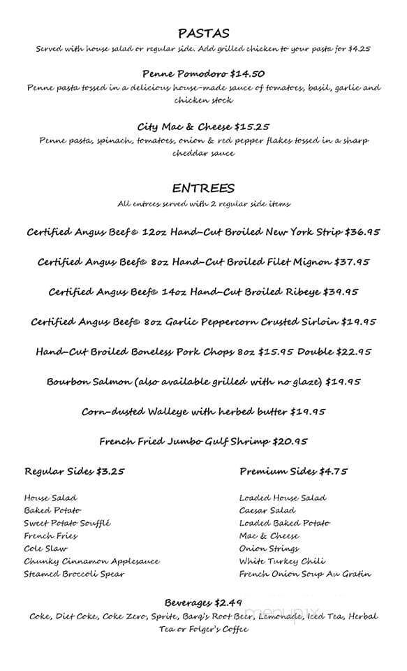 Harrison's - Tipp City, OH menu_pic