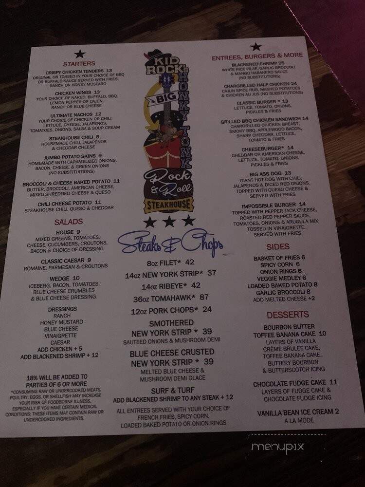 Kid Rock's Big Honky Tonk and Rock n' Roll Steakhouse - Nashville, TN