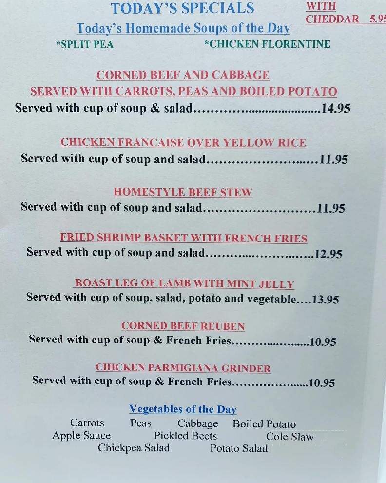 Red Colony Diner - Brookfield, CT menu_pic