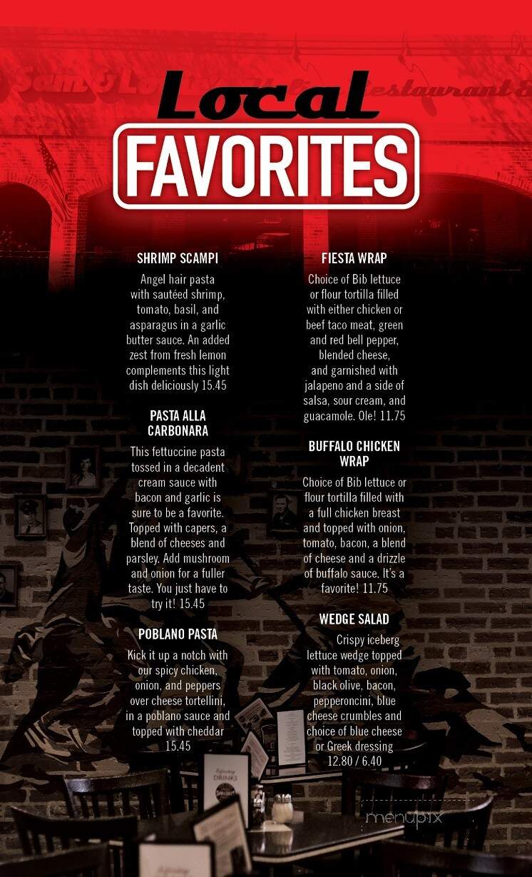 Sam & Louie's Pizza - Sterling, CO menu_pic