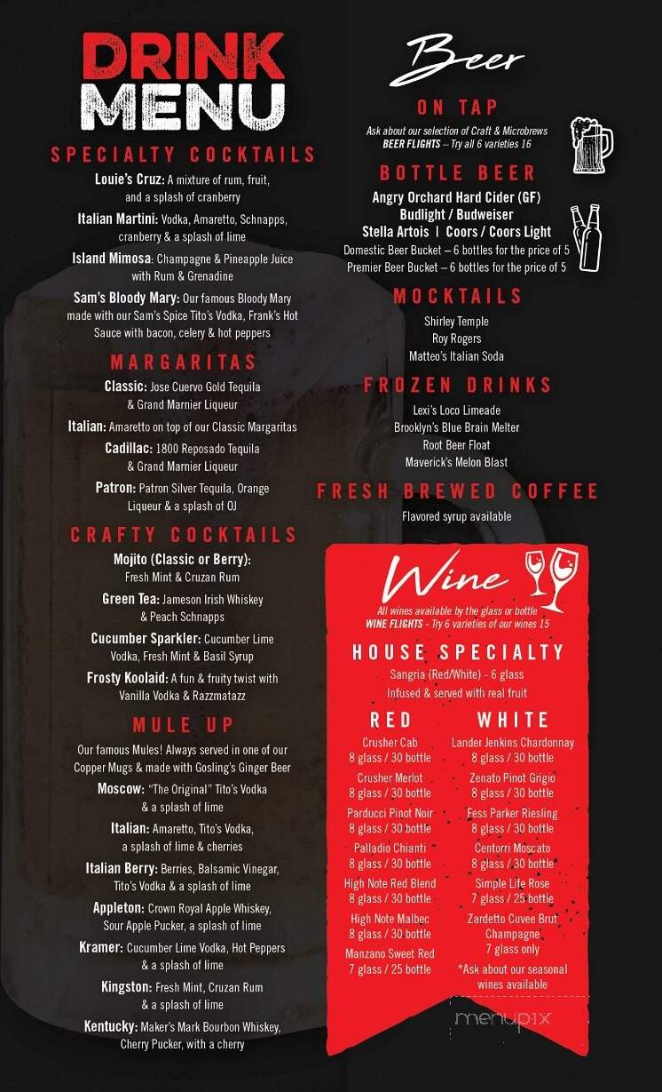 Sam & Louie's Pizza - Sterling, CO menu_pic