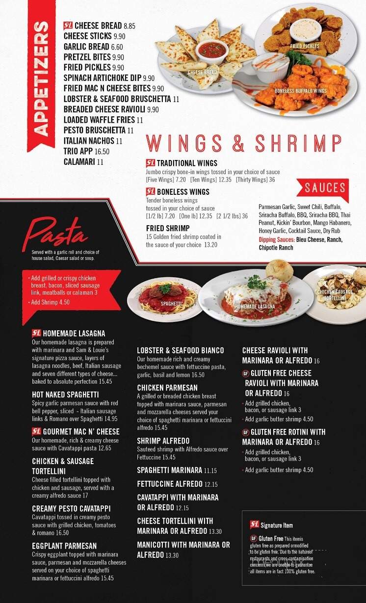Sam & Louie's Pizza - Sterling, CO menu_pic