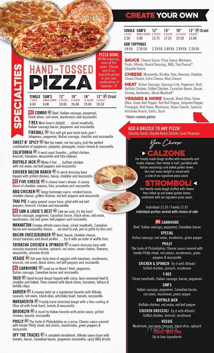 Sam & Louie's Pizza - Sterling, CO menu_pic