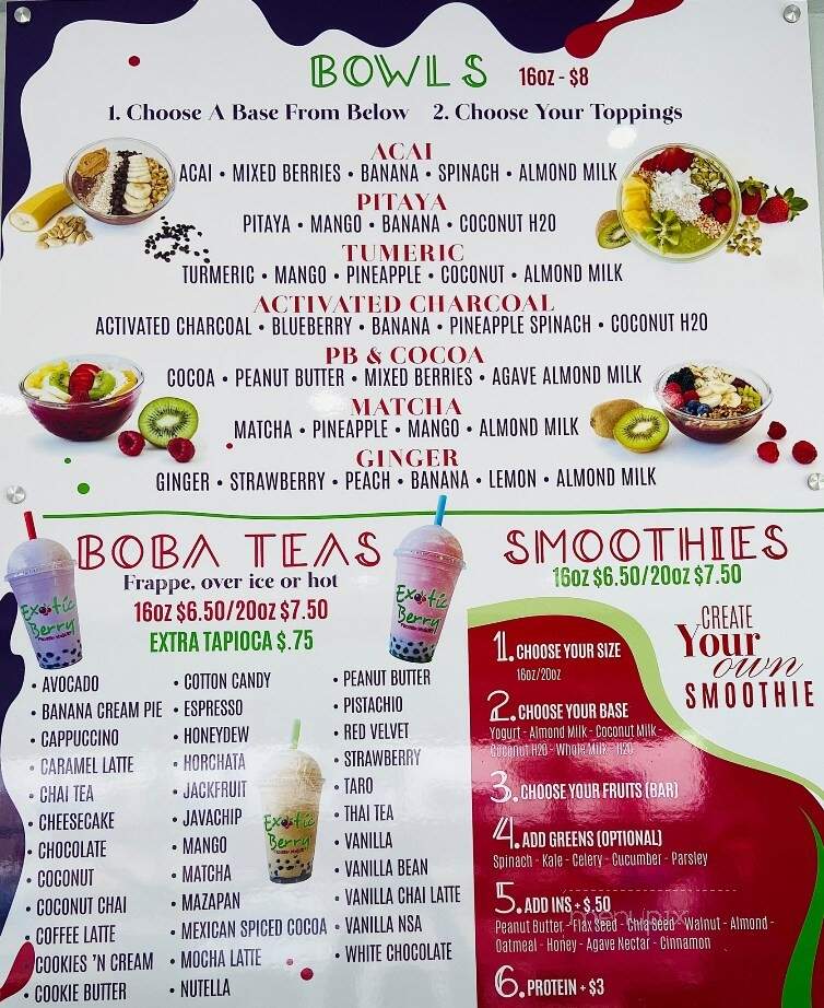 Exotic Berry - McAllen, TX menu_pic
