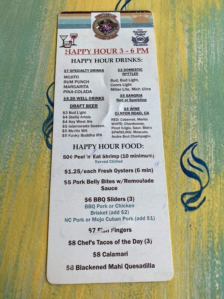 Porky's Bayside - Marathon, FL menu_pic