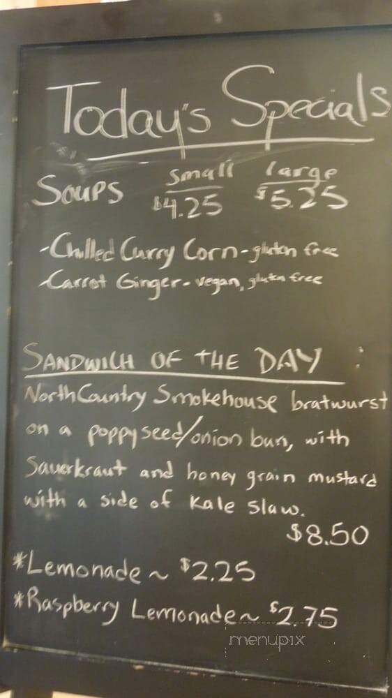The Baker's Store and Cafe: King Arthur Flour - Norwich, VT menu_pic