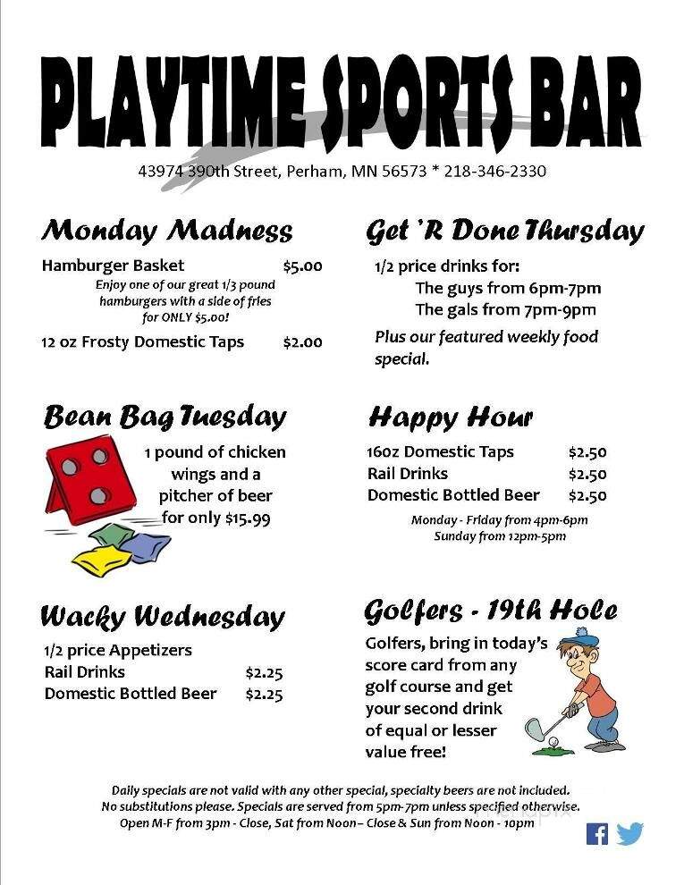 Playtime Sports Bar & Ballroom - Perham, MN