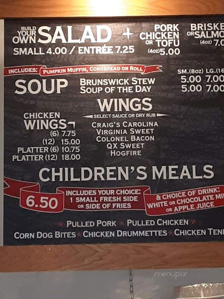 The Barbeque Exchange - Gordonsville, VA menu_pic
