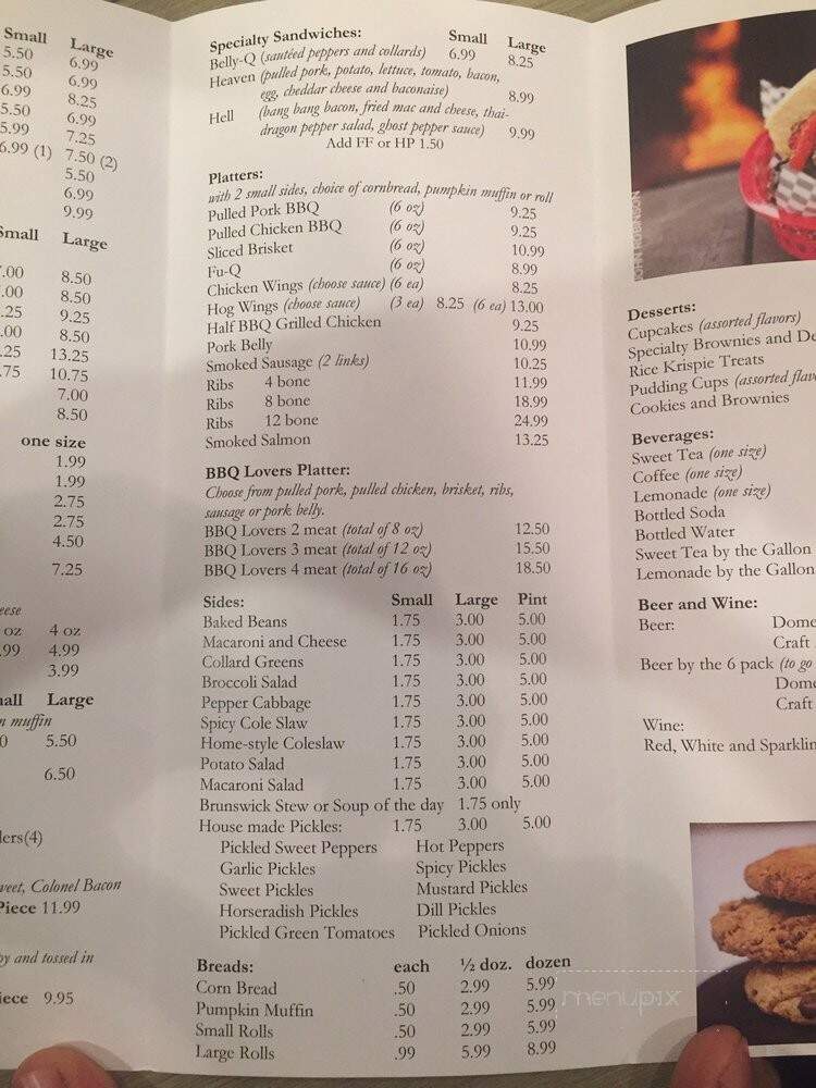 The Barbeque Exchange - Gordonsville, VA menu_pic