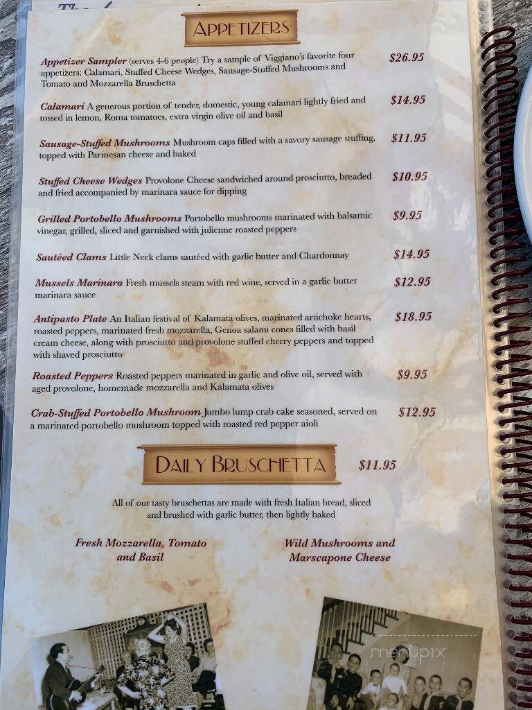 Viggiano's On Sunset - West Cape May, NJ menu_pic