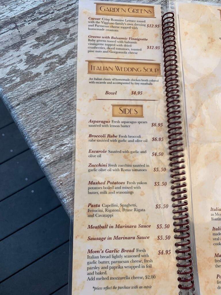 Viggiano's On Sunset - West Cape May, NJ menu_pic