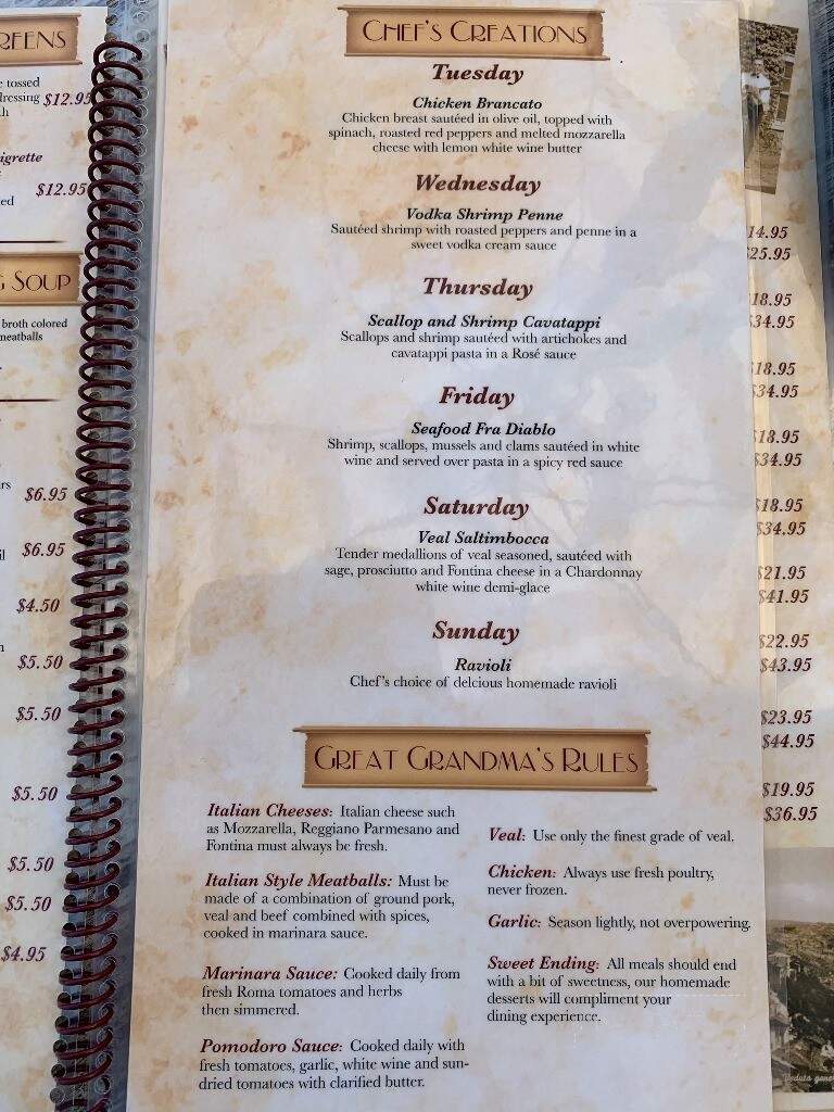 Viggiano's On Sunset - West Cape May, NJ menu_pic