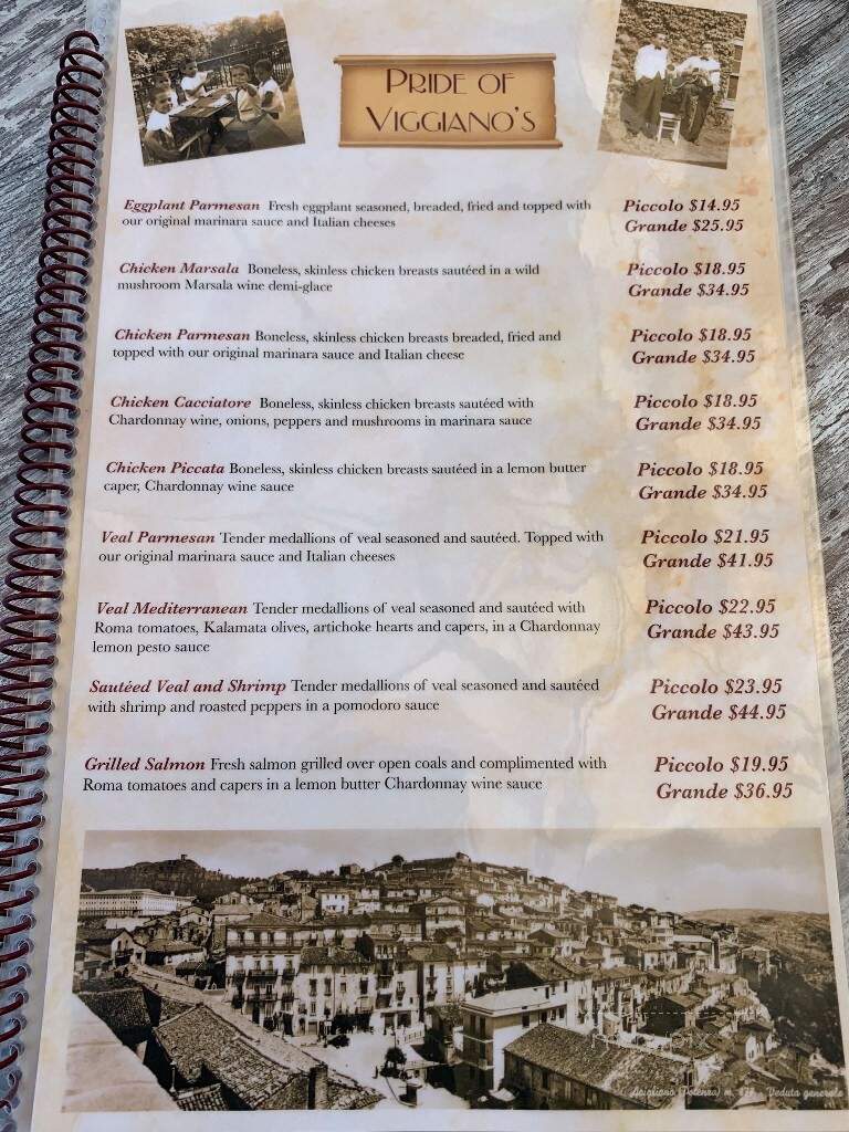 Viggiano's On Sunset - West Cape May, NJ menu_pic
