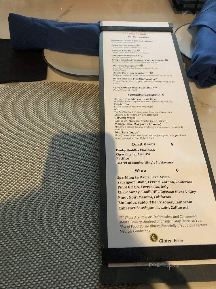 Corvina Seafood Grill - Boca Raton, FL menu_pic