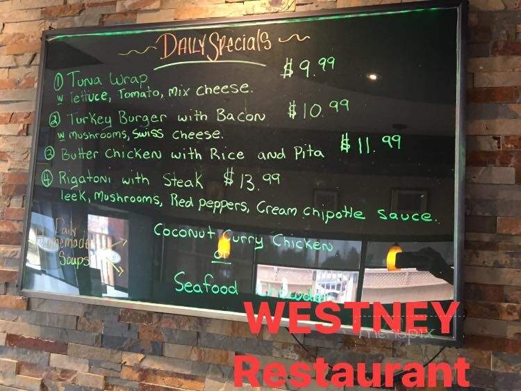 Westney's Restaurant and Bar - Ajax, ON menu_pic