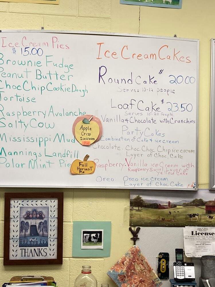 Manning Farm Dairy - Dunmore, PA menu_pic