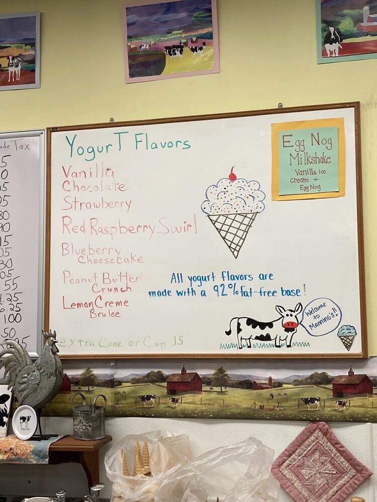 Manning Farm Dairy - Dunmore, PA menu_pic
