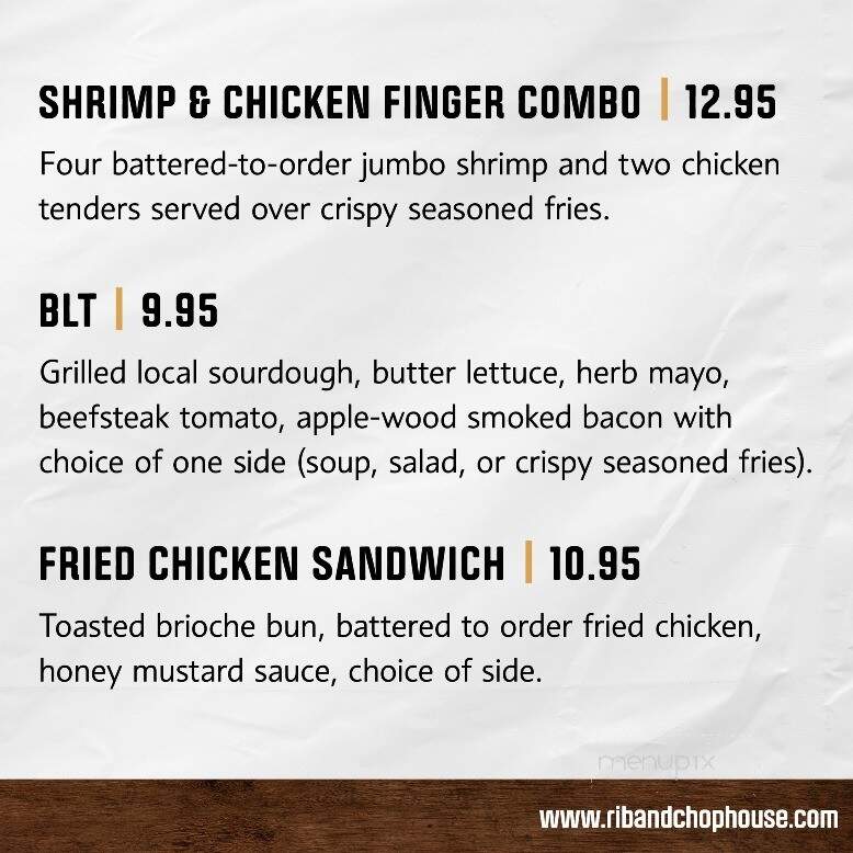Montana's Rib and Chop House - Billings, MT menu_pic