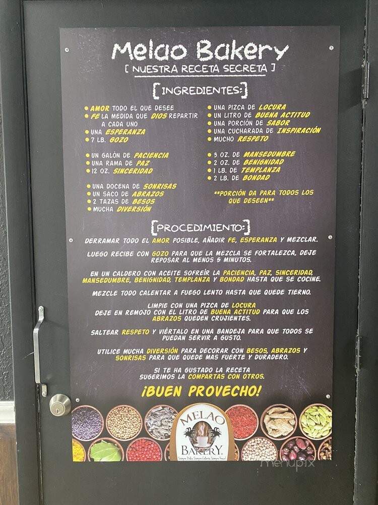 Melao Bakery - Kissimmee, FL menu_pic