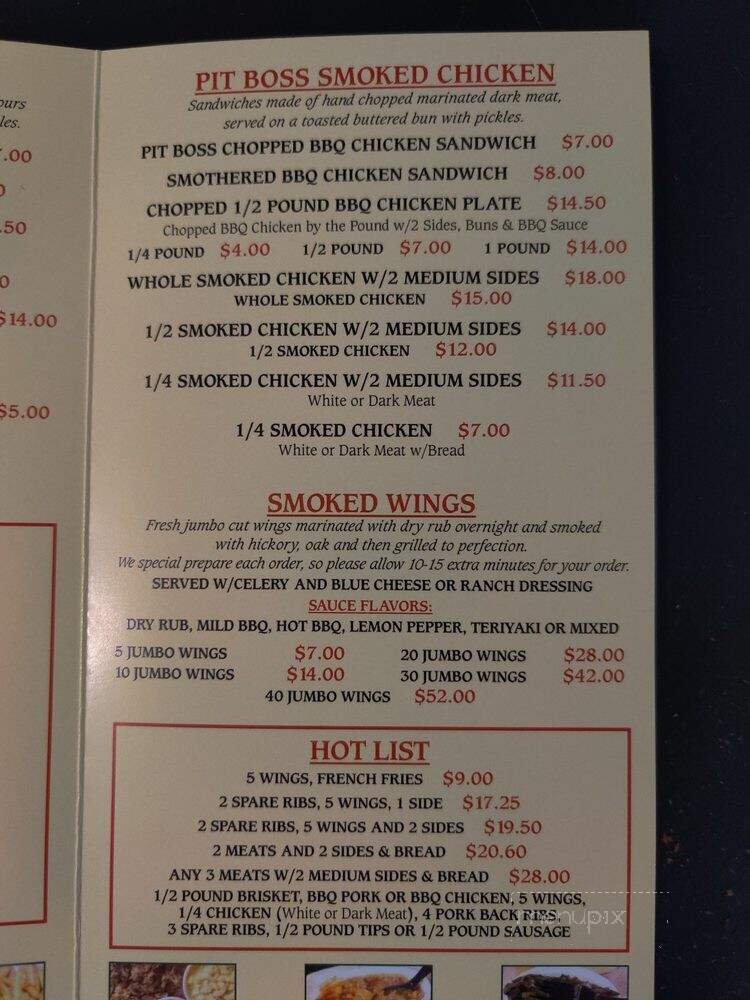 Pit Boss BBQ - Hapeville, GA menu_pic