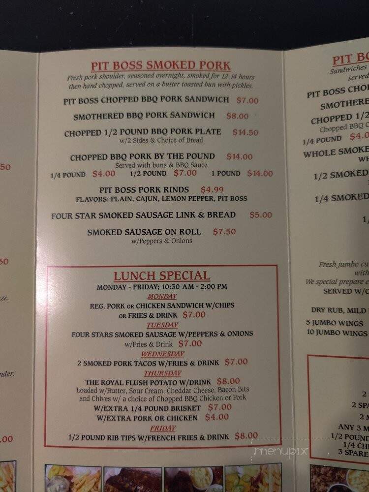 Pit Boss BBQ - Hapeville, GA menu_pic