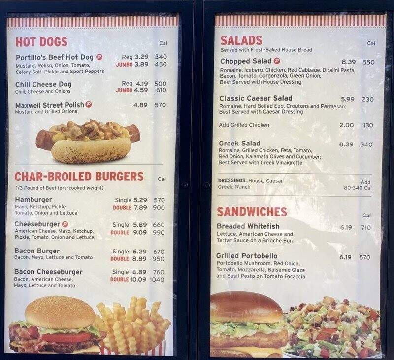 Portillo's Hot Dogs - Scottsdale, AZ menu_pic