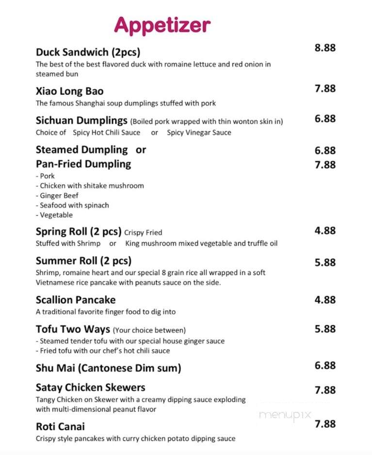 Noodle Eighty Eight - Springfield, PA menu_pic