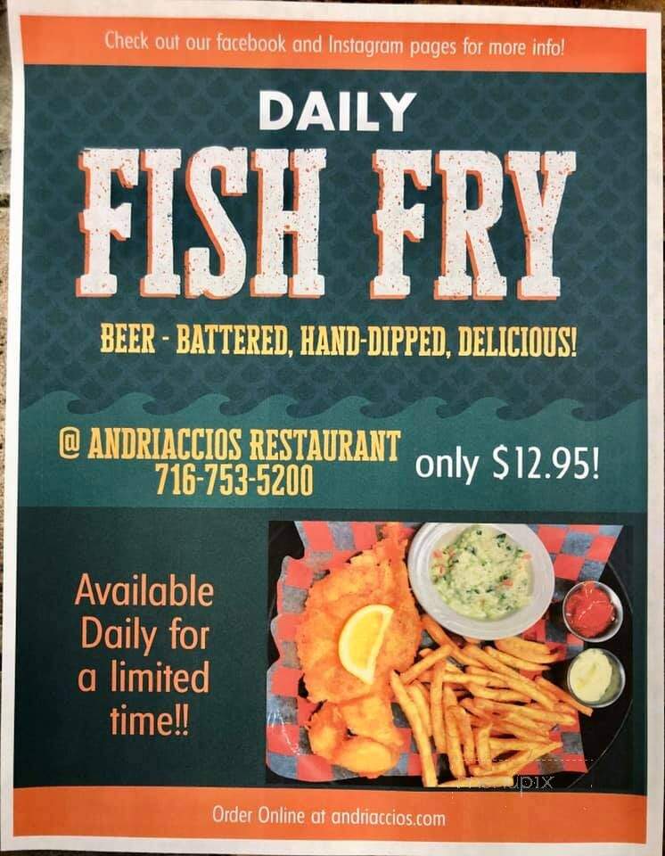 Andriaccio's Family Restaurant - Mayville, NY menu_pic