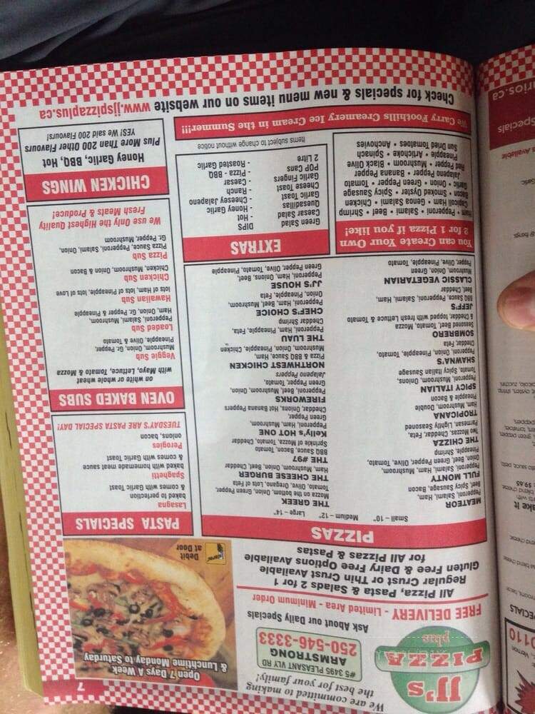 JJ's Pizza Plus - Armstrong, BC